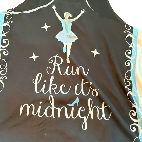 Athletic Tank - Cinderella Run Like It’s Midnight  - XL - Like New - Picture 3 of 8